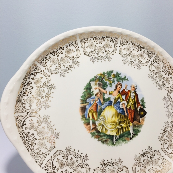 1982, platter plate served Vintage Victorian.  Exc - Picture 9 of 14